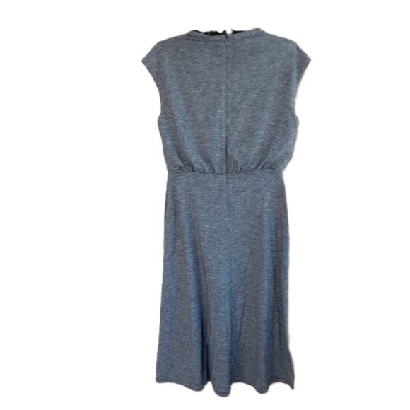 Ann Taylor Heathered Gray Cowl Knit Dress 2P - Picture 2 of 7
